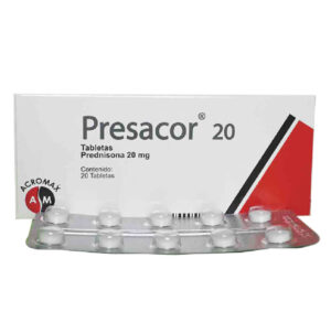 PRESACOR 20 mg (PREDNISONA 20) (4,51 CADA BLISTER)