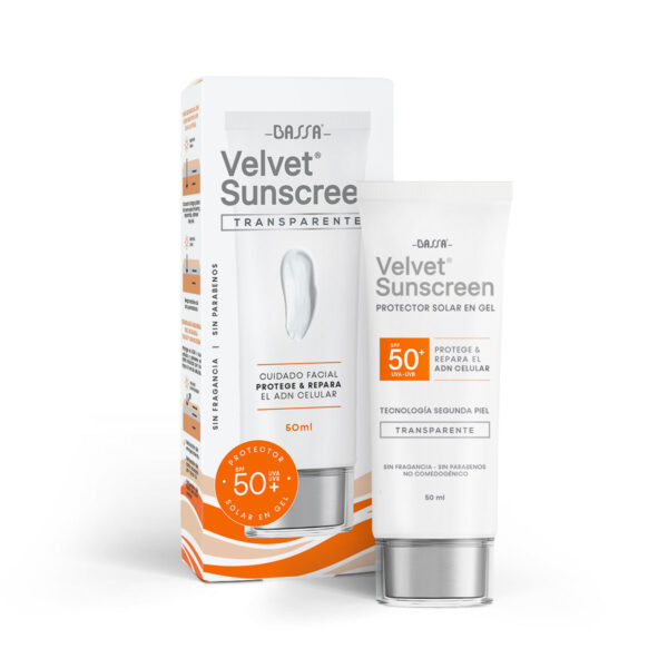 VELVET SUNSCREEN TRANSPARENTE 50 ml